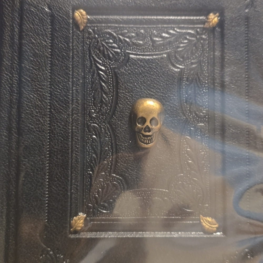 ♥️BUY 2 GET 1 FREE Black Leather Journal - Skull, Retail Price $49.99 USD - Picture 14 of 14